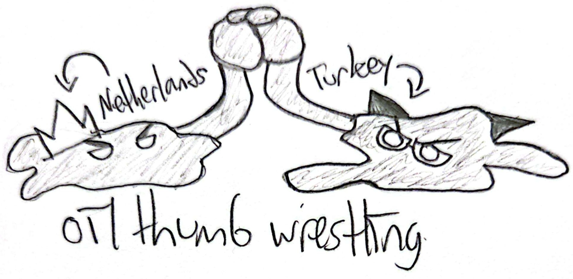 Oil Thumb Wrestling